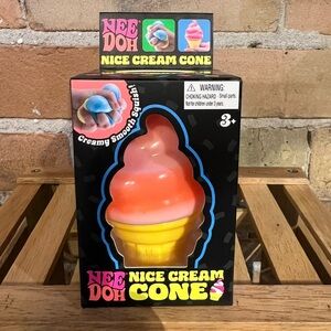 Nee Doh Nice Cream Cone Squish – Orange | Brand New Release!